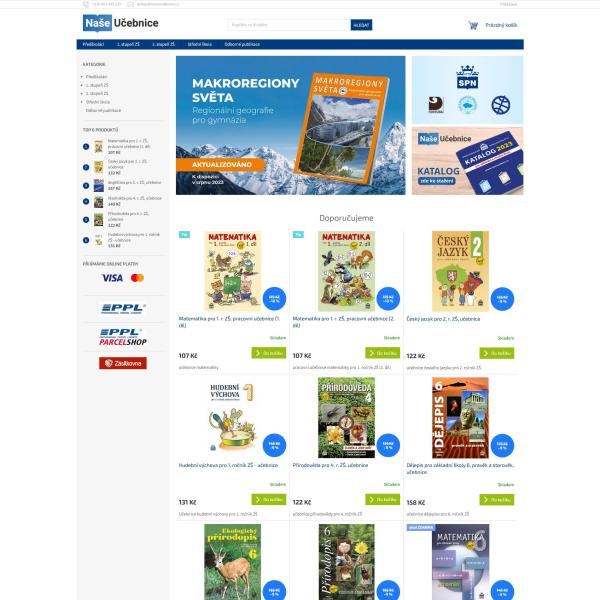 E-shop naseucebnice.cz